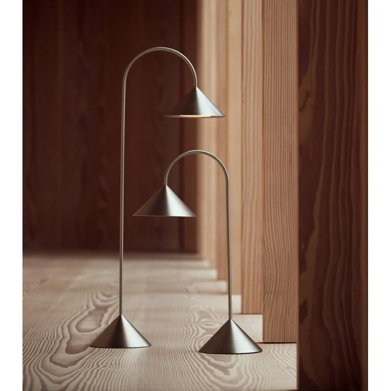 FRANDSEN Grasp Lampadaire LED Rechargeable en Acier Inoxydable 72 cm