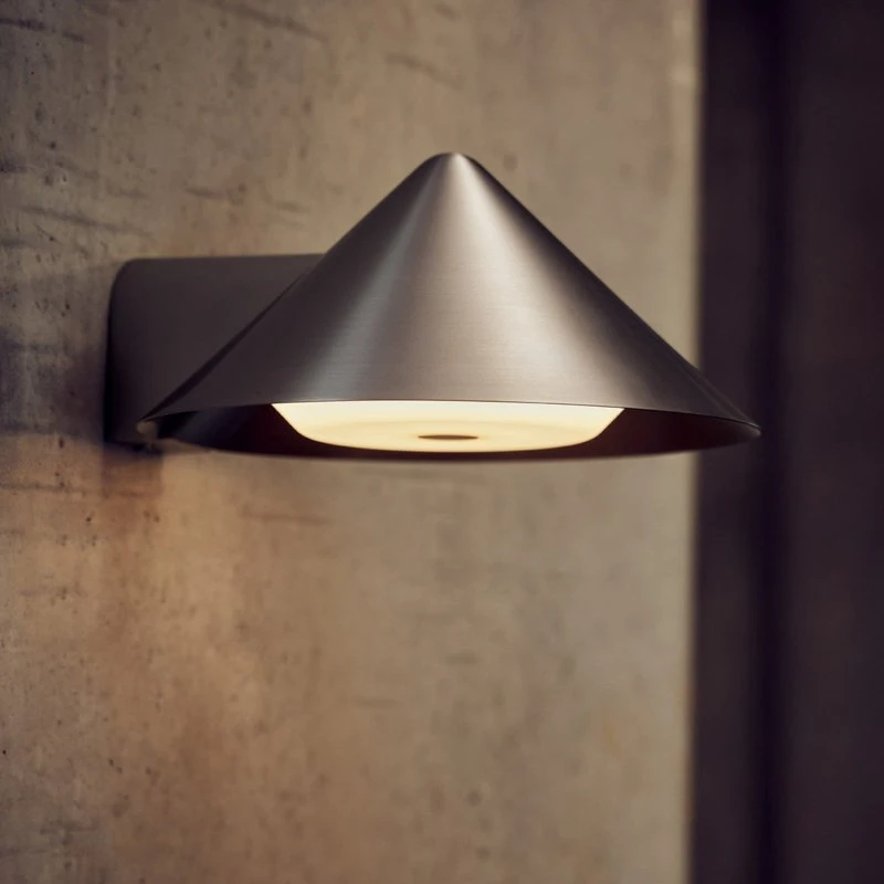 Applique murale LED rechargeable FRANDSEN Grasp, acier inoxydable, 15 cm