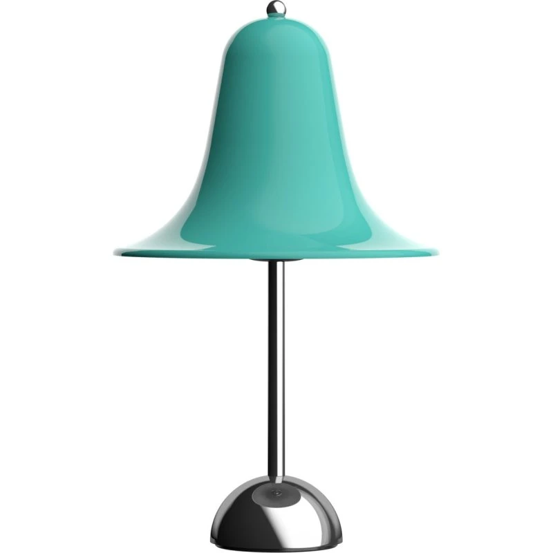 Verpan Lampe à Poser Pantop Ø23 Bleu Sarcelle Clair