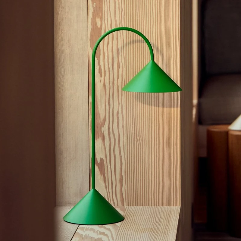 Lampe à poser LED rechargeable FRANDSEN Grasp, verte, 47 cm