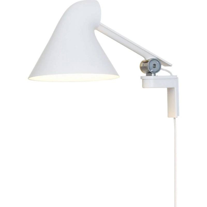 Louis Poulsen Applique Murale NJP à Bras Court, Blanc, 2700 K