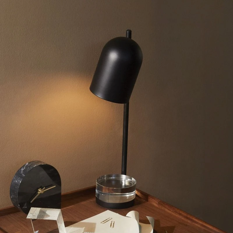 AYTM LUCEO Lampe de Table Noire et Verre