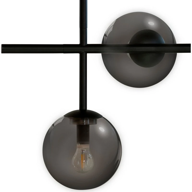 Dyberg Larsen Como Suspension Black - Verre Fumé