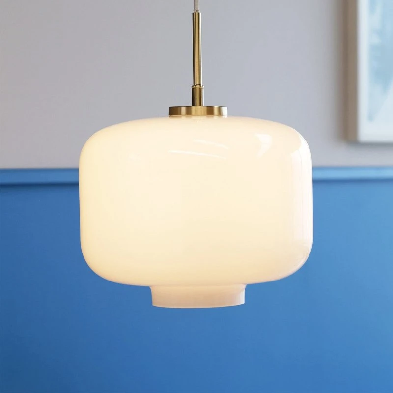 Dyberg Larsen Suspension Arp Ø30 - Verre Opale et Laiton