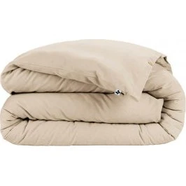 HEDDA Housse de Couette 240x220cm Flanelle de Coton Sable