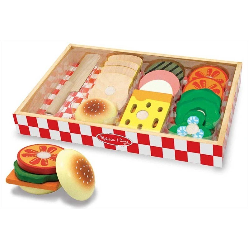 Melissa & Doug Ensemble de préparation de sandwichs en bois
