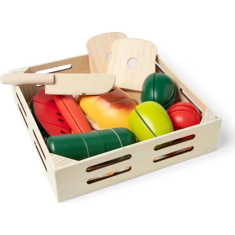 Melissa & Doug - Aliments en bois à découper