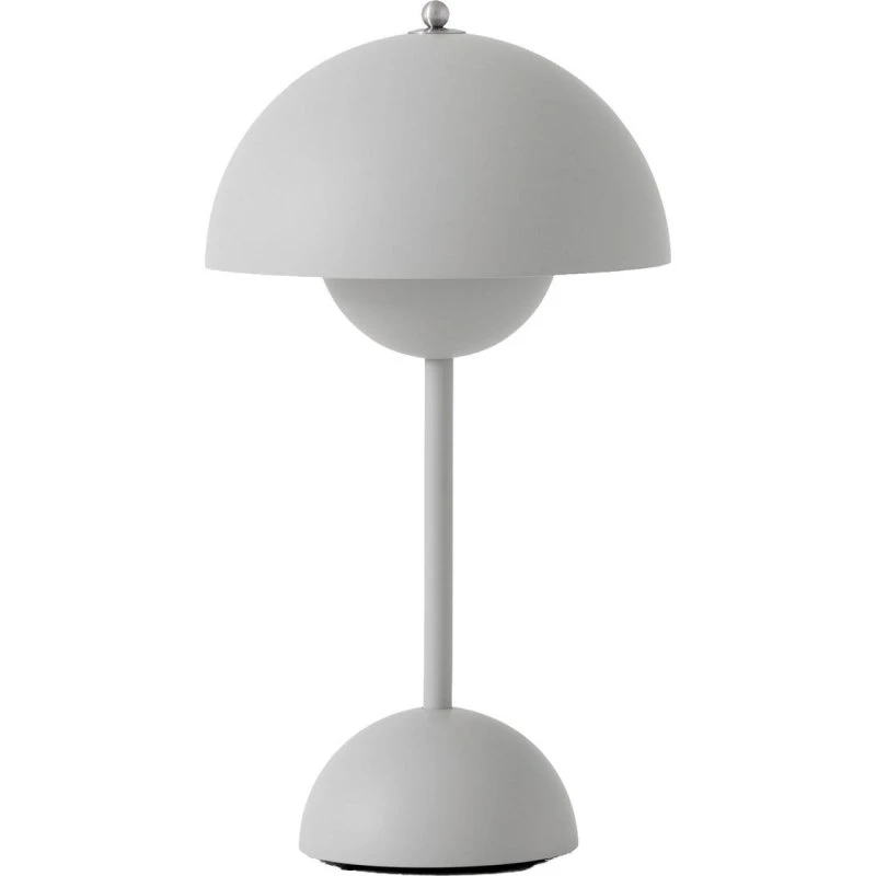 &Tradition Lampe à poser LED Flowerpot VP9 Gris Clair Mat