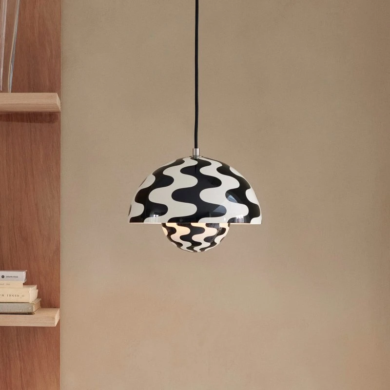 &Tradition Suspension Flowerpot VP1 Noir/Blanc