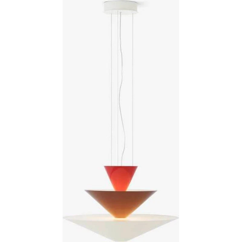 &Tradition Suspension Gio LN14 Ø60 cm - Rouge/Bordeaux/Écru