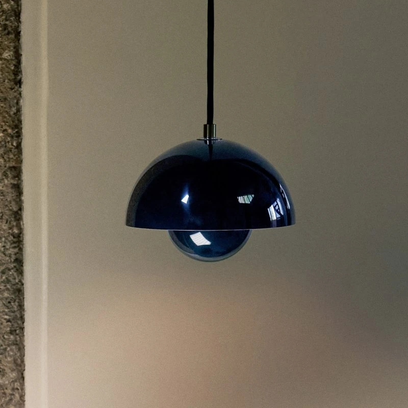 &Tradition Flowerpot VP10 Suspension Bleu Acier