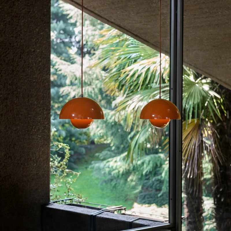 &Tradition Flowerpot VP1 Suspension Orange Piquant