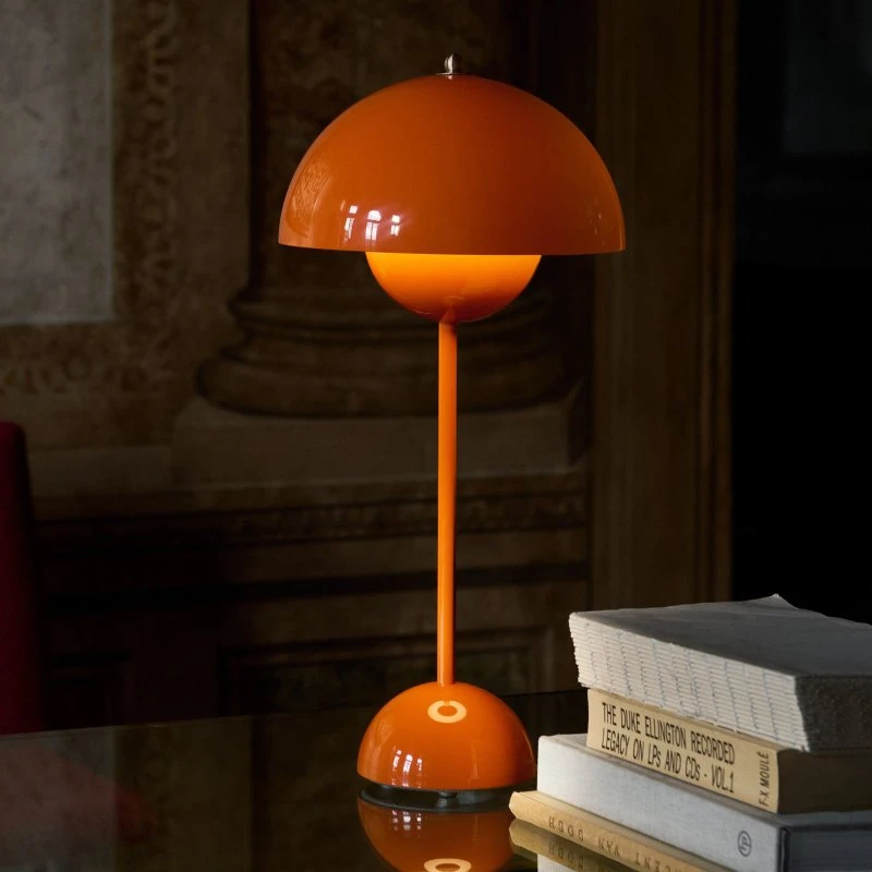 &Tradition Lampe à Poser Flowerpot VP3 Orange Vif