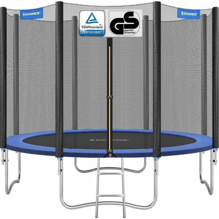 SONGMICS Trampoline 244 cm avec échelle et filet de sécurité