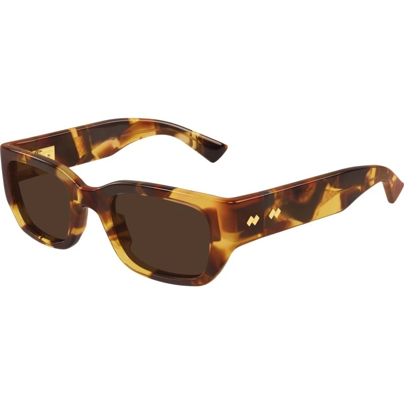 Bottega Veneta BV1400S Lunettes de soleil carrées en acétate Marron