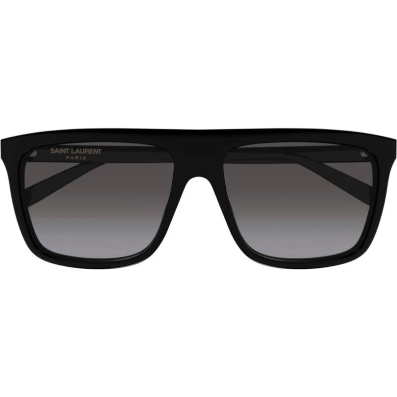Saint Laurent SL 904 Lunettes de Soleil Carrées Noires et Grises