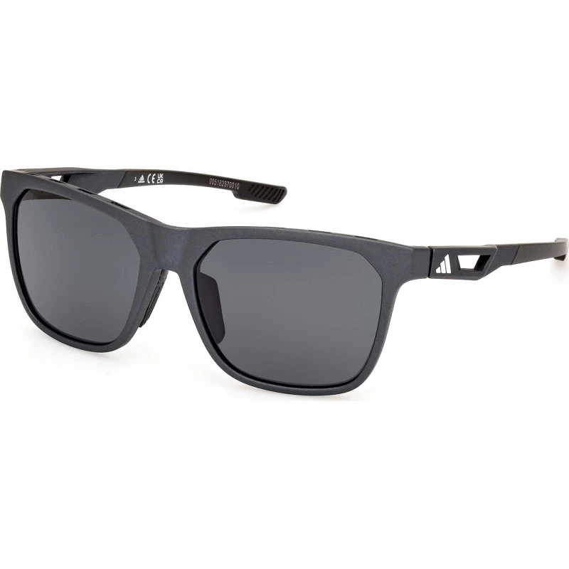 Adidas Sport SP0091 02D Lunettes de soleil Carrées Polarisées Noir
