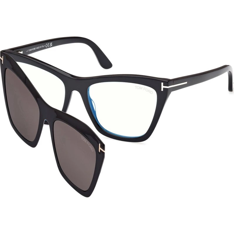 TOM FORD FT5971-B Lunettes de vue Cat Eye Noir
