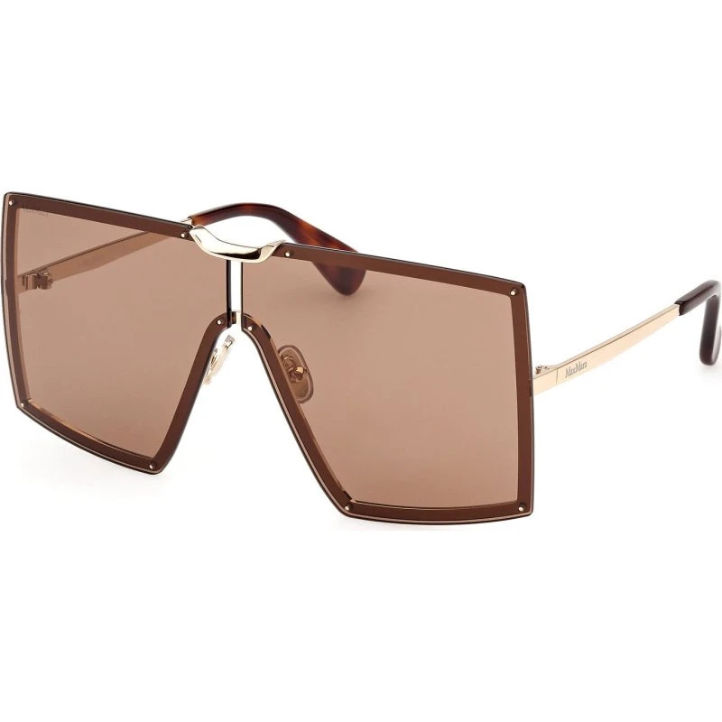 Max Mara MM0117 MILLER Lunettes de Soleil Métal Or et Marron