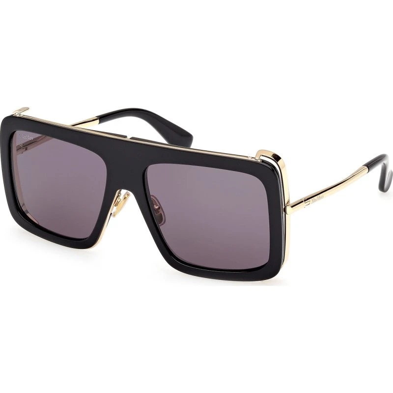 Max Mara MM0119 Jean Lunettes de Soleil Carrées Noires