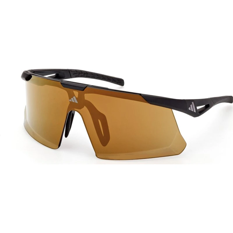 Adidas Sport SP0107 - Lunettes de soleil miroir marron et monture noire