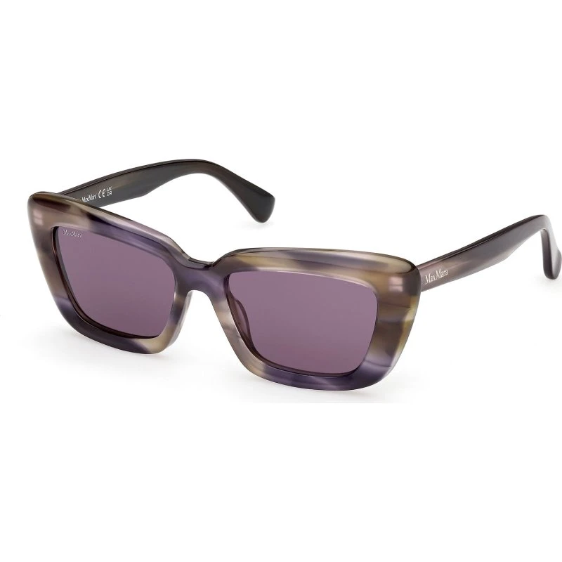 Max Mara MM0171 Elizabeth - Lunettes de soleil Cat Eye Marron et Lilas