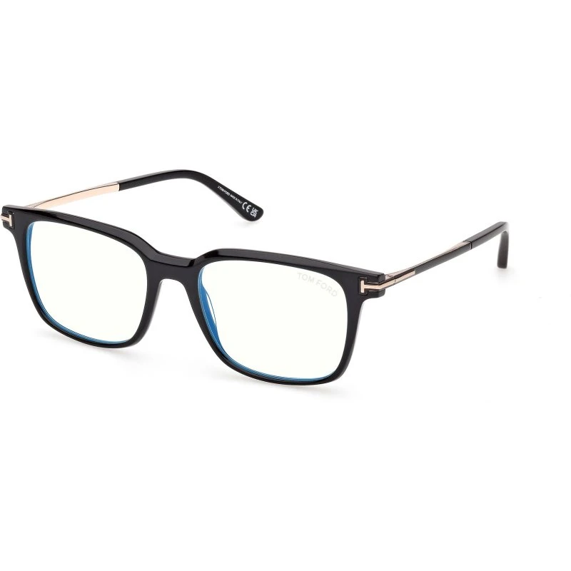Tom Ford FT6124B-001 Lunettes de vue Homme - Acétate Noir Carré