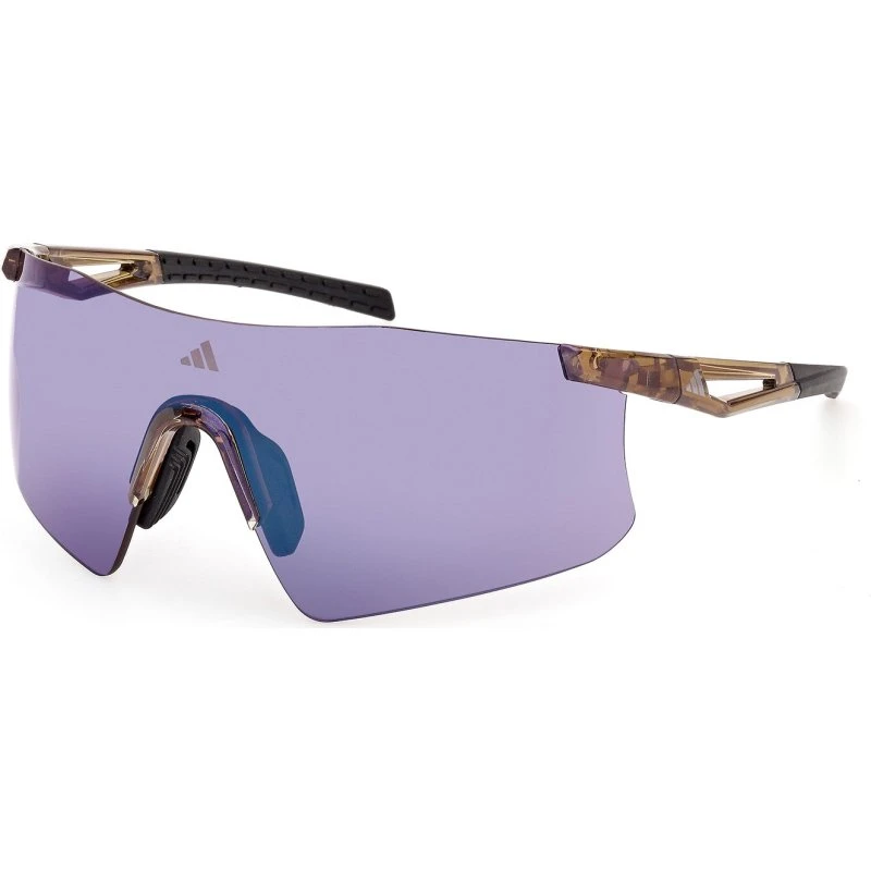 adidas Sport SP0122 KAPHIROS Lunettes de soleil Marron/Miroir Violet