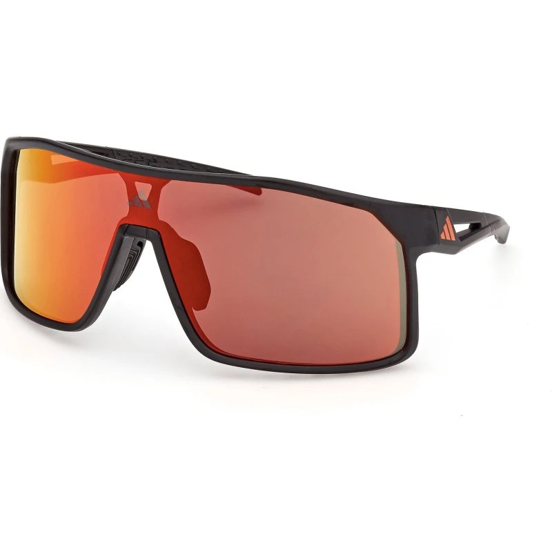 Lunettes adidas Sport Alkator Noires avec Verres Miroir Orange