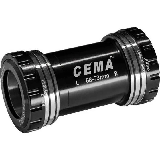 Cema Interlock PF30 BB30 Acier Inoxydable Noir