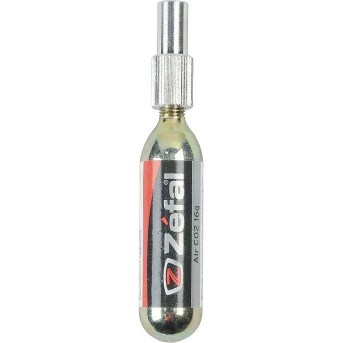 Zefal Cartouche CO2 16g + Adaptateur EZ Noir