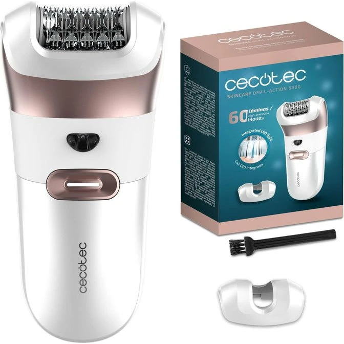 Cecotec Depil-Action 6000 LED 60 lames étanche