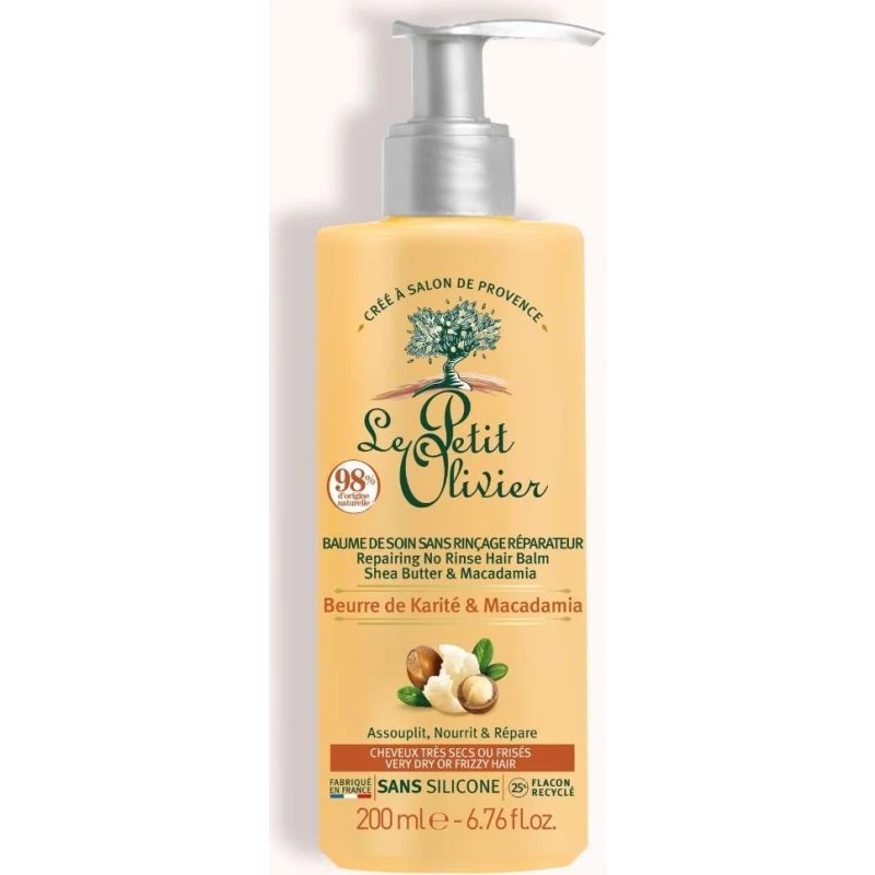 Le Petit Olivier Baume Sans Rinçage Karité & Macadamia