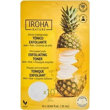 Iroha Nature Disques Tonique Exfoliant Ananas 10x25ml