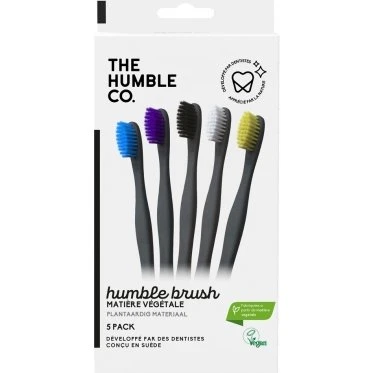 The Humble Co. 5 Brosses à Dents Souples Végétales