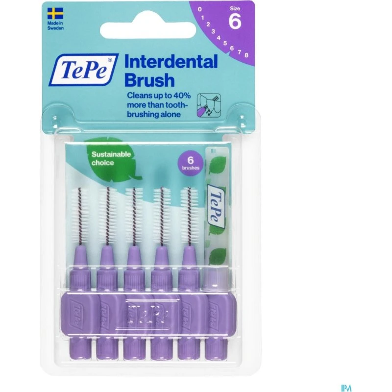 TePe Brossettes Interdentaires Violet 1,1 mm ISO 6 (6 pcs)