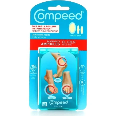 Compeed Pansements Ampoules Assortiment 5 Pièces