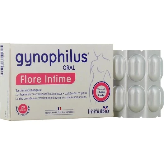 Immubio Gynophilus Oral Flore Intime 20 gélules
