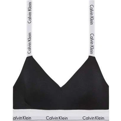 Calvin Klein Jeans Brassière Noire Coton Mélangé