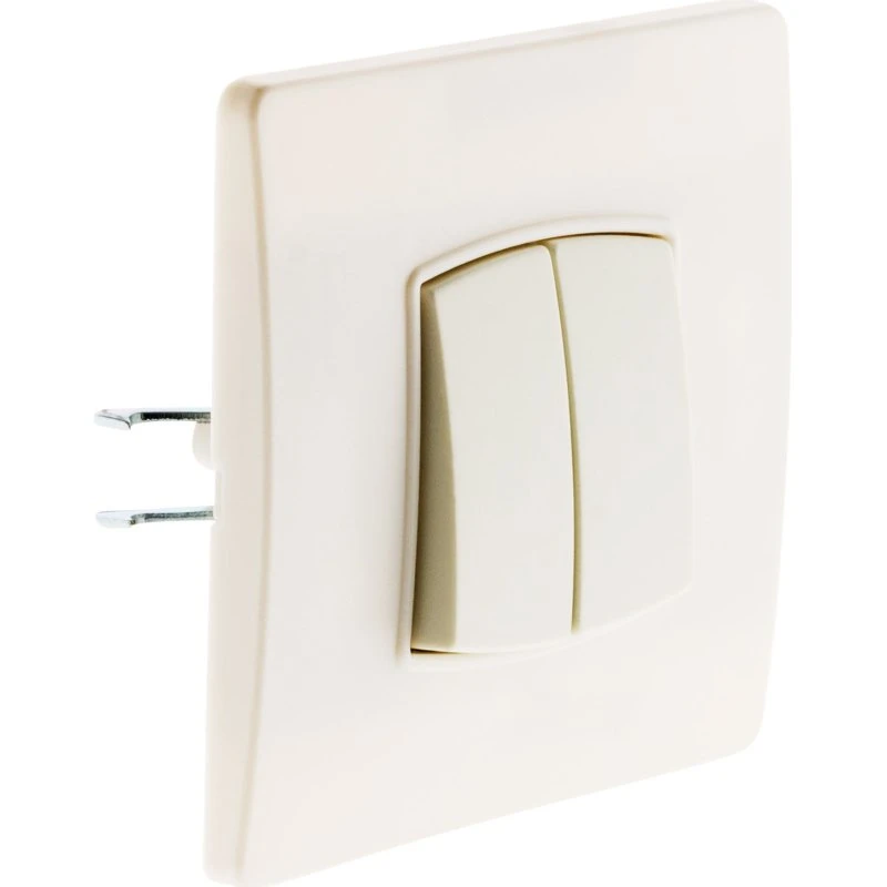 Diwone Double Va-et-Vient 10A Blanc Encastrable