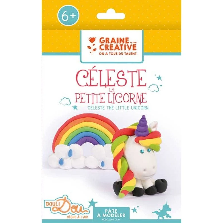 Graine Créative Kit Pâte à Modeler Céleste la Licorne
