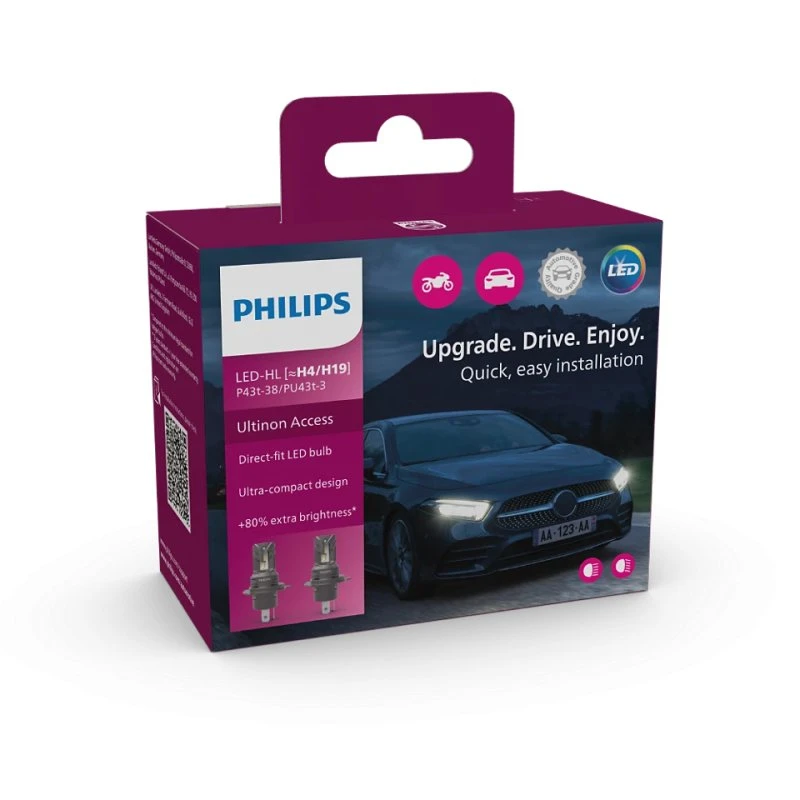 Philips Ultinon Access H4/H19 12V 6000K LED