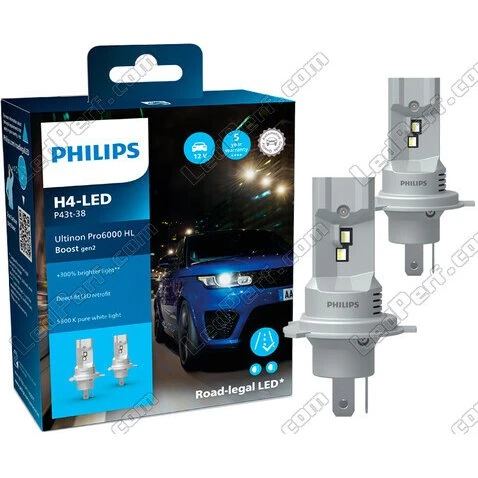 Philips H4 Ultinon Pro6000 Boost Gen2 LED Homologuée
