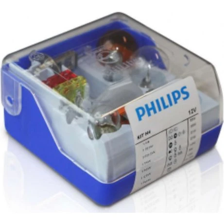 Philips Boîte Secours 6 H4 12V avec Fusibles