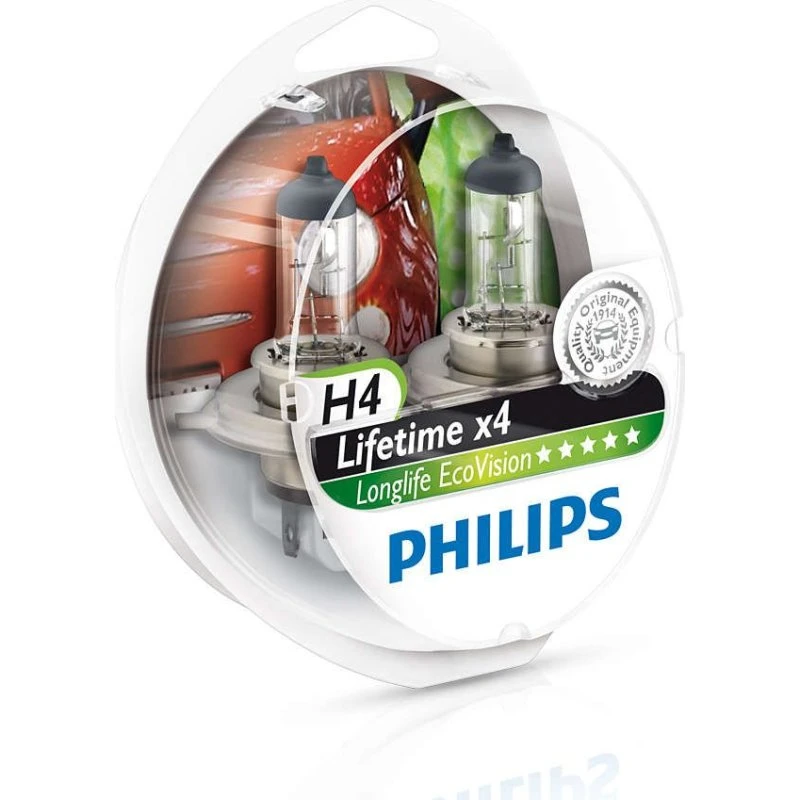 Philips H4 12342LLECOS2 2 Lampes Halogène 12V
