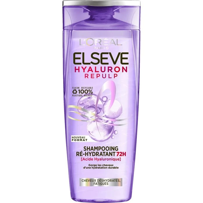 Elseve Hyaluron Repulp Shampoing Ré-Hydratant 72h 250mL
