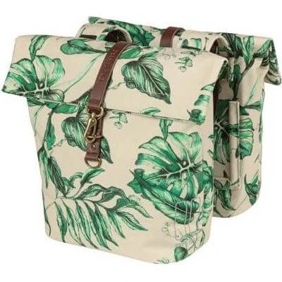 Basil Double Sacoche Ever-Vert 28/32L Sandshel Beige