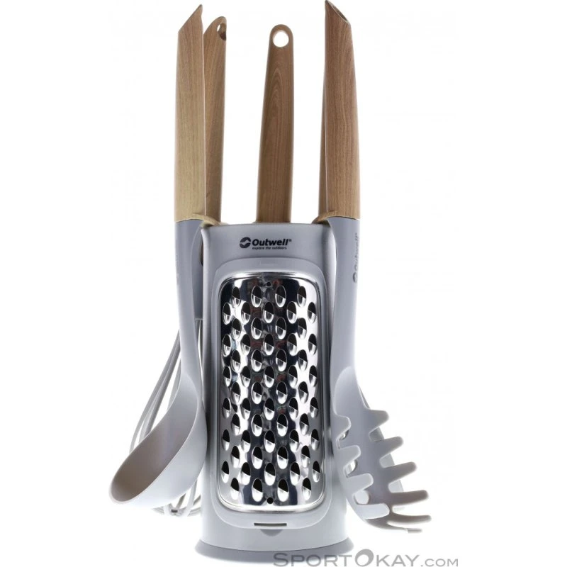 Outwell Adana 6 pièces – Ustensiles de cuisine inox