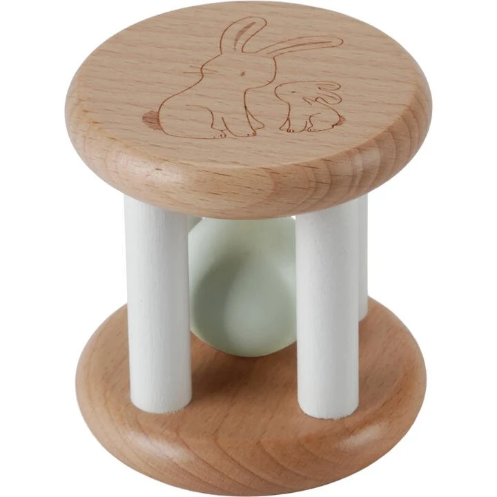 Little Dutch Baby Bunny Hochet Roulant en Bois FSC