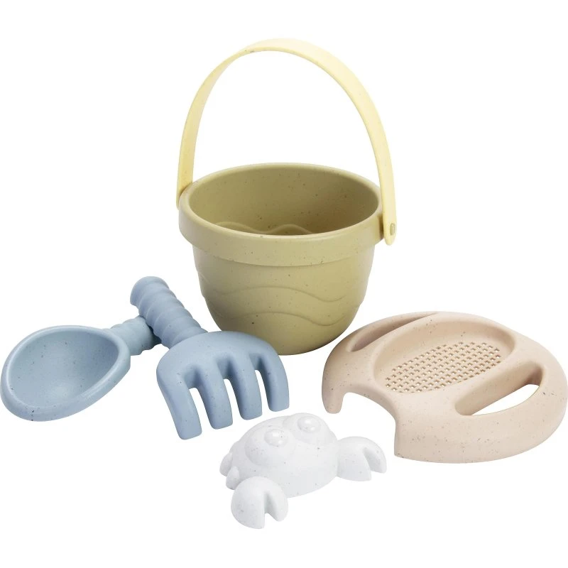 Dantoy Tiny BIO Plastic Ensemble de Seaux 5 Pièces